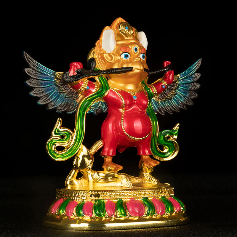Buddha Stones Tibet Garuda Bird Alloy Keep Evil Spirits Away Home Decoration