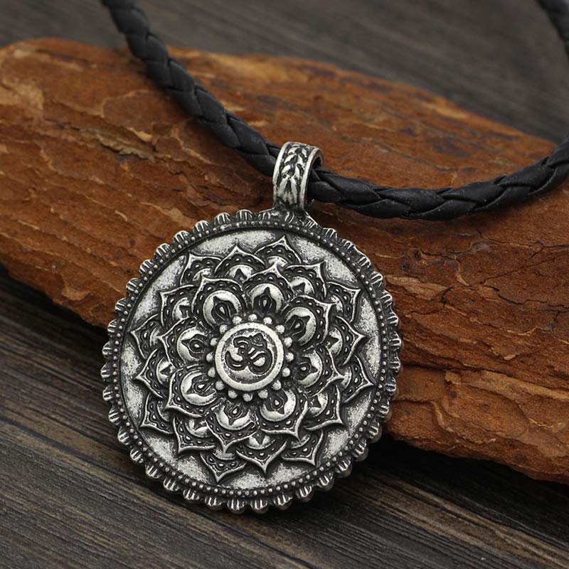 Six True Words Love Peace Flower Pattern Necklace (Extra 35% Off | USE CODE: FS35)