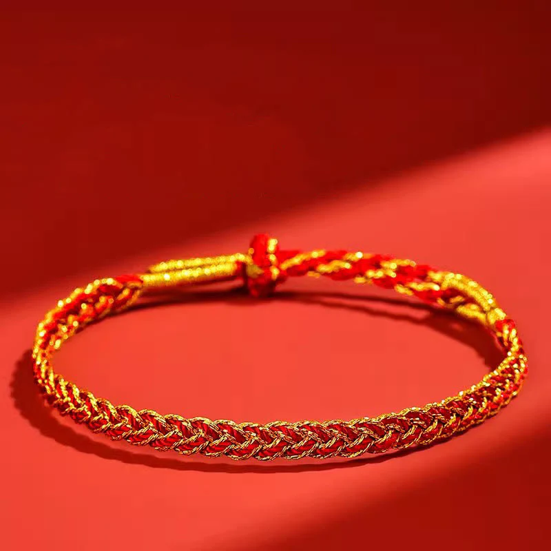 Buddha Stones Red String Yellow String Luck Bracelet