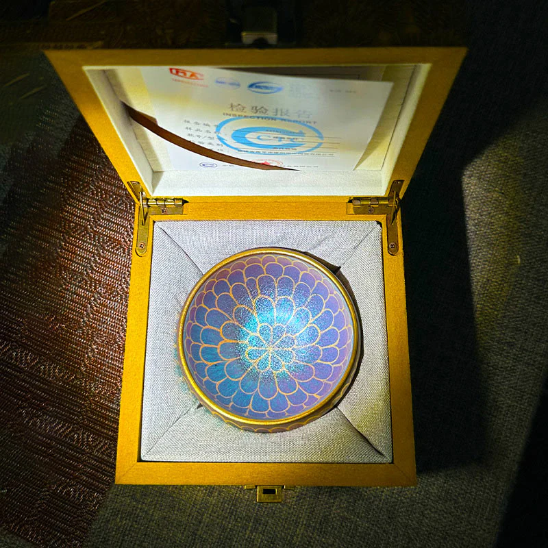 Buddha Stones Handmade Chinese Jianzhan Lotus Flower Pattern Ceramic Teacup Kung Fu Tea Cup 150ml