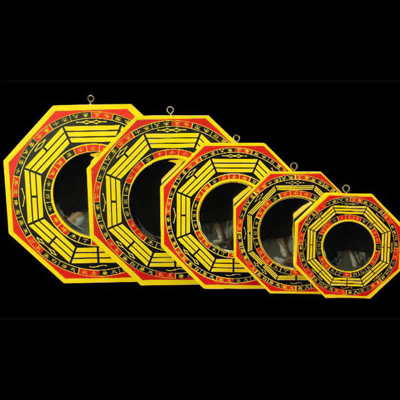 Buddha Stones Feng Shui Bagua Map Balance Living Room Energy Map Mirror