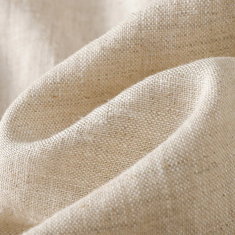 Buddha Stones Casual Embroided Bead Drawstring Women's Wide Leg Cotton Pants With Pockets