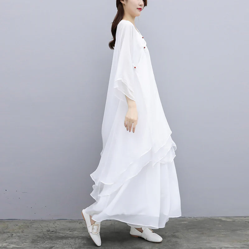 Buddha Stones 3Pcs Yoga Chiffon Clothing Uniform Meditation Zen Practice Women's Set