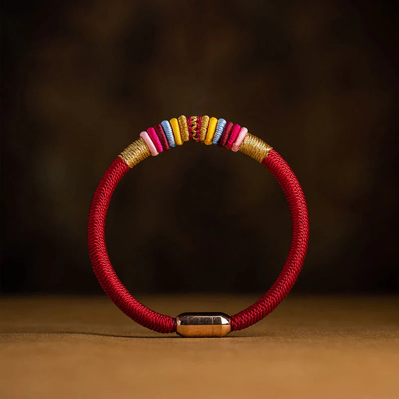 Buddha Stones Tibetan Handmade King Kong Knot Protection Magnetic Buckle Braided Bracelet (Extra 30% Off | USE CODE: FS30)