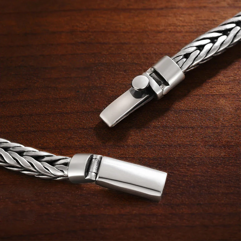 Buddha Stones Tibetan Copper Weave Om Mani Padme Hum Relief Vajra Peace Metal Bracelet