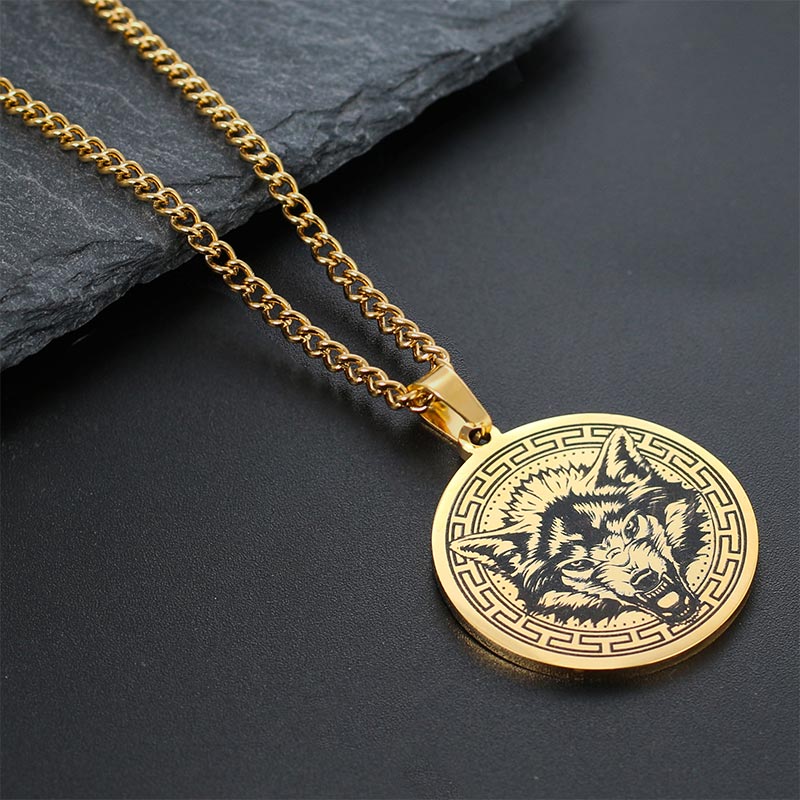 Animal Titanium Steel Chain Necklace Protection Pendant (Extra 30% Off | USE CODE: FS30)