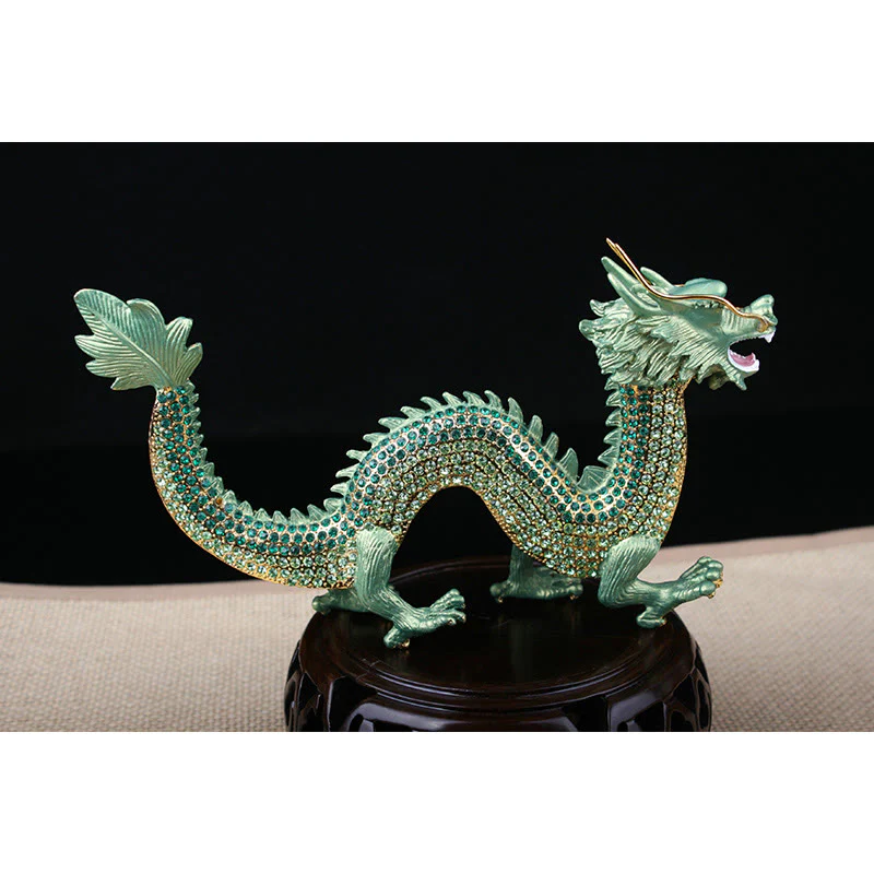 Buddha Stones Handmade Feng Shui Dragon Luck Success Home Decoration