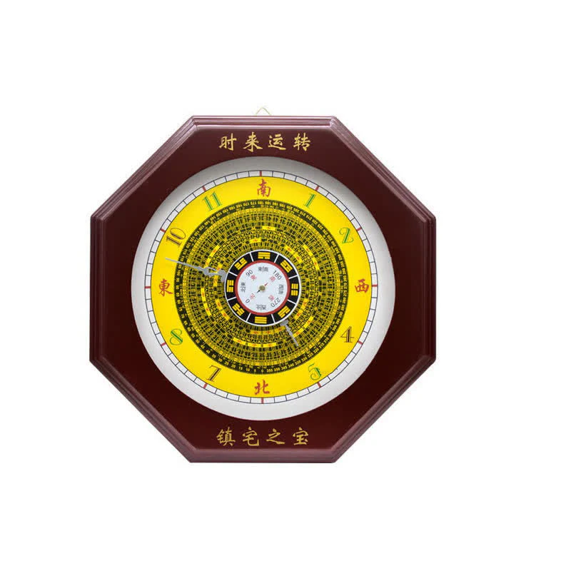 Buddha Stones Feng Shui Bagua Map Balance Energy Map Wall Clock