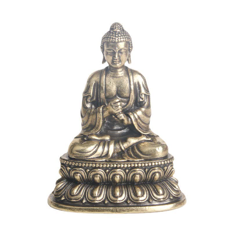 Buddha Stones Tathagata Buddha Serenity Copper Statue Decoration