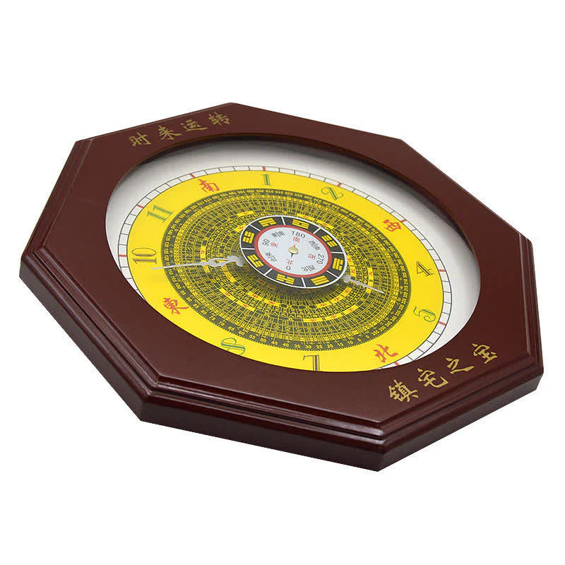 Buddha Stones Feng Shui Bagua Map Balance Energy Map Wall Clock
