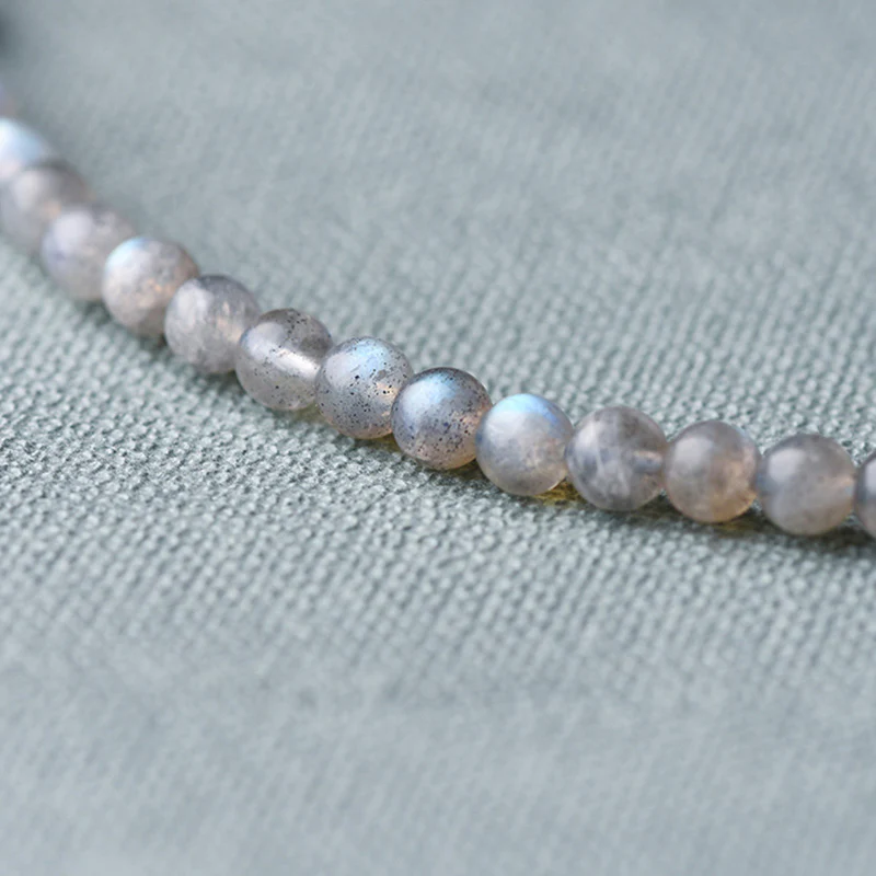 Buddha Stones Moonstone Lazurite Calm Healing Positive Bracelet