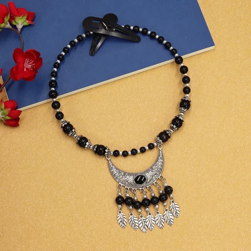 Buddha Stones Tibetan Exotic Beads Tassel Hair Decoration