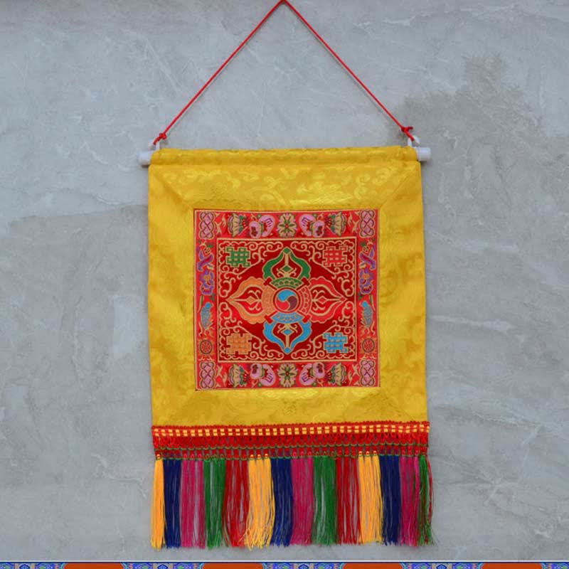 Buddha Stones Vajra Auspicious Symbols Spiritual Power Wall Art