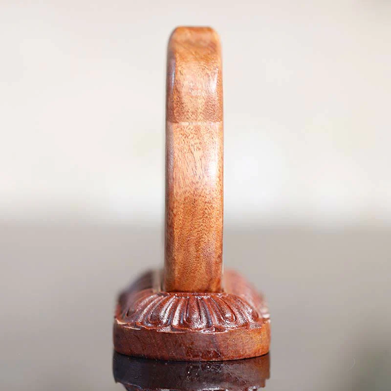 Buddha Stones Guru Rinpoche Buddha Padmasambhavan Serenity Wood Engraved Statue Figurine Decoration