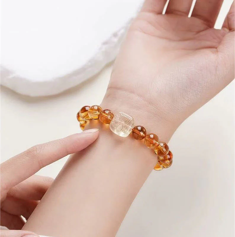 Buddha Stones Topaz Zashi Lhamo Kindness Bracelet