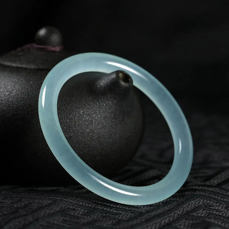 Buddha Stones Natural Jade Healing Blessing Bangle Bracelet