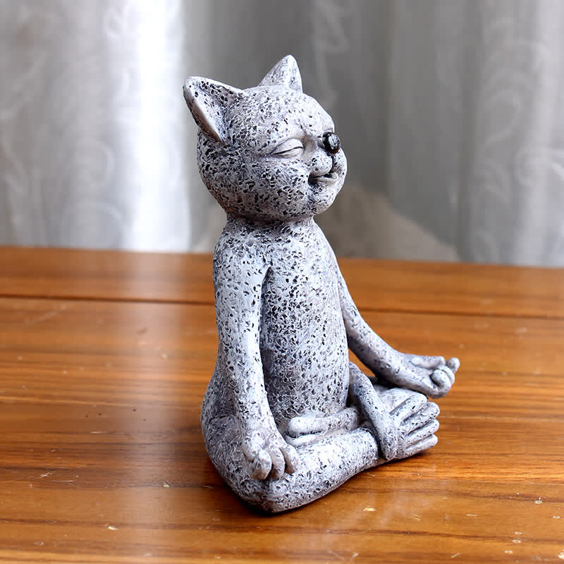 Buddha Stones Meditating Zen Dog Cat Frog Decoration