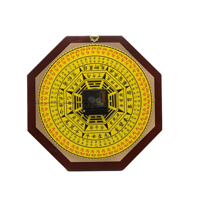 Buddha Stones Feng Shui Bagua Map Balance Energy Map Wall Clock