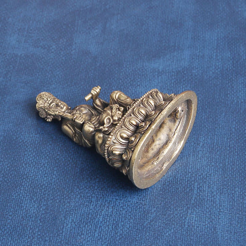 Buddha Stones Manjusri Bodhisattva Serenity Copper Statue Decoration