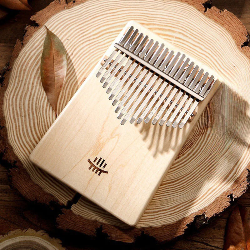 Buddha Stones Kalimba 17 Keys Thumb Piano Maple Acacia Sapele Wood Portable Finger Piano