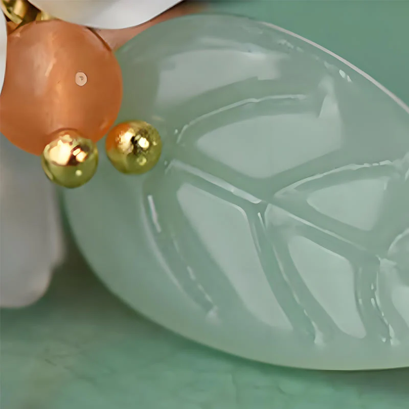 Buddha Stones Ebony Liuli Lily of the Valley Courage Hairpin