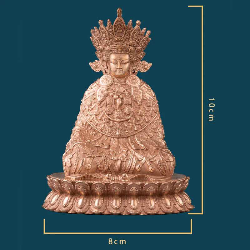 Buddha Stones Shakyamuni Figurine Compassion Handmade Copper Statue Decoration
