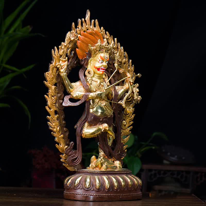 Buddha Stones Kurukulla Buddha Figurine Serenity Copper Statue Home Decoration