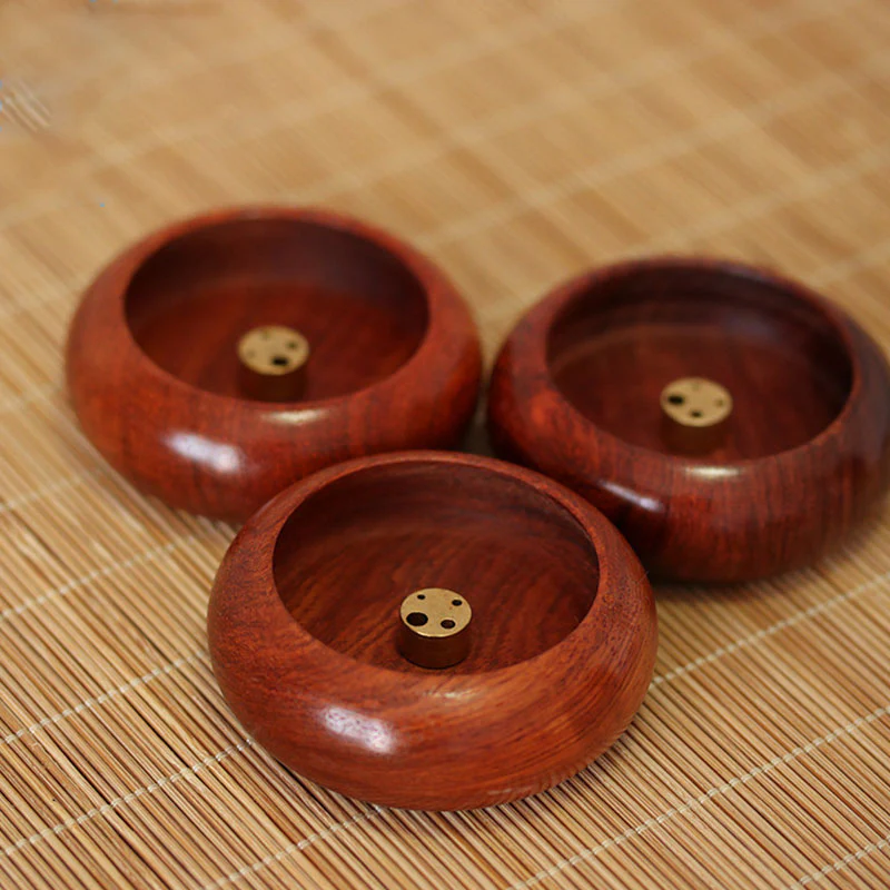 Buddha Stones Rosewood Meditation Healing Incense Burner Decoration