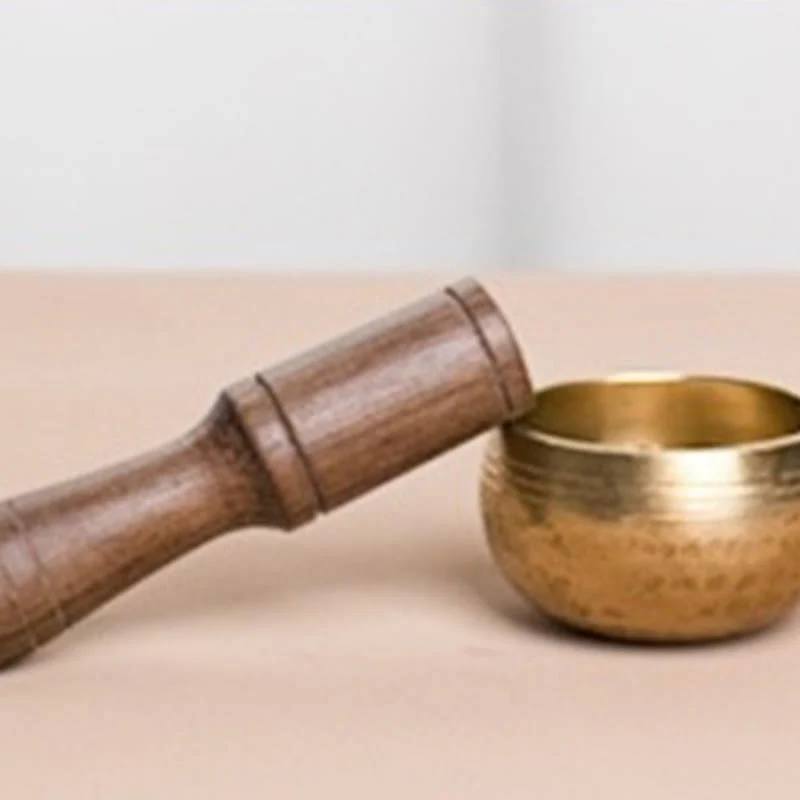 Buddha Stones Handmade Mini Small Singing Bowl for Healing and Meditation Sound Bowl Set 1.57*0.98 IN