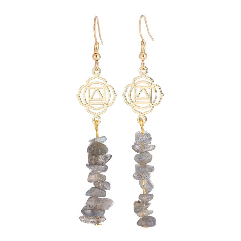 Healing Crystals Zen Cairn Confidence Earrings (Extra 30% Off | USE CODE: FS30)