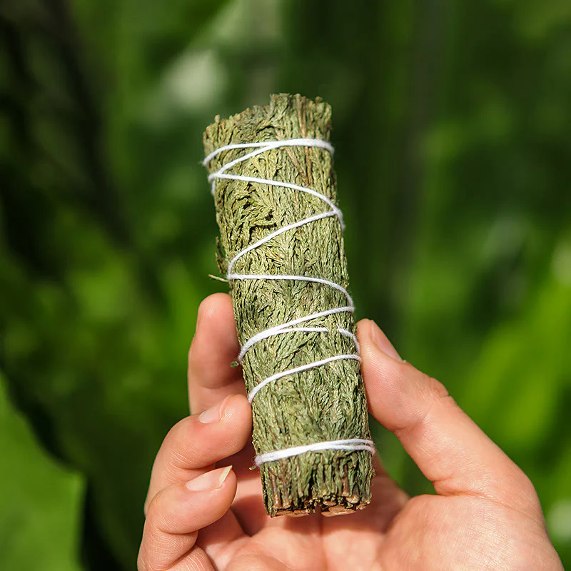 Buddha Stones Cedar Smudge Stick for Home Cleansing Incense Meditation and Rituals Cedar Sticks Incense Wands