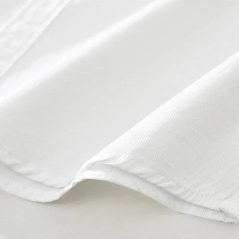 Buddha Stones Artistic Simple Design Embroidery Bamboo Pattern Men's Short Sleeve Cotton Shirt