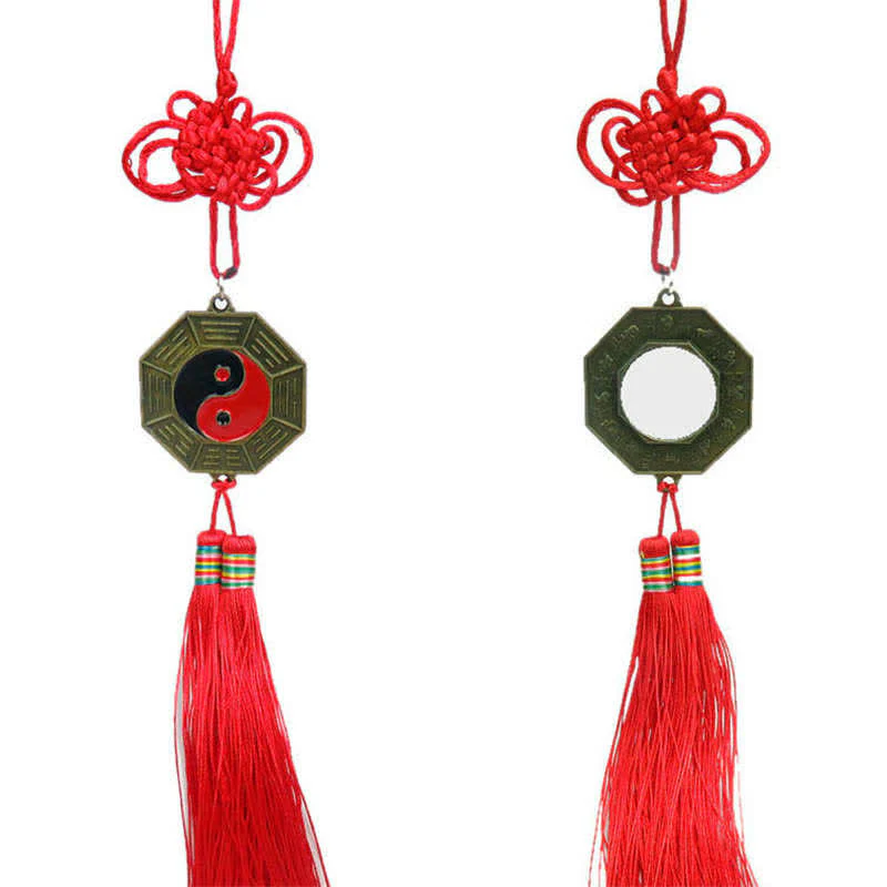 Buddha Stones Feng Shui Bagua Map Chinese Knotting Harmony Energy Map Mirror