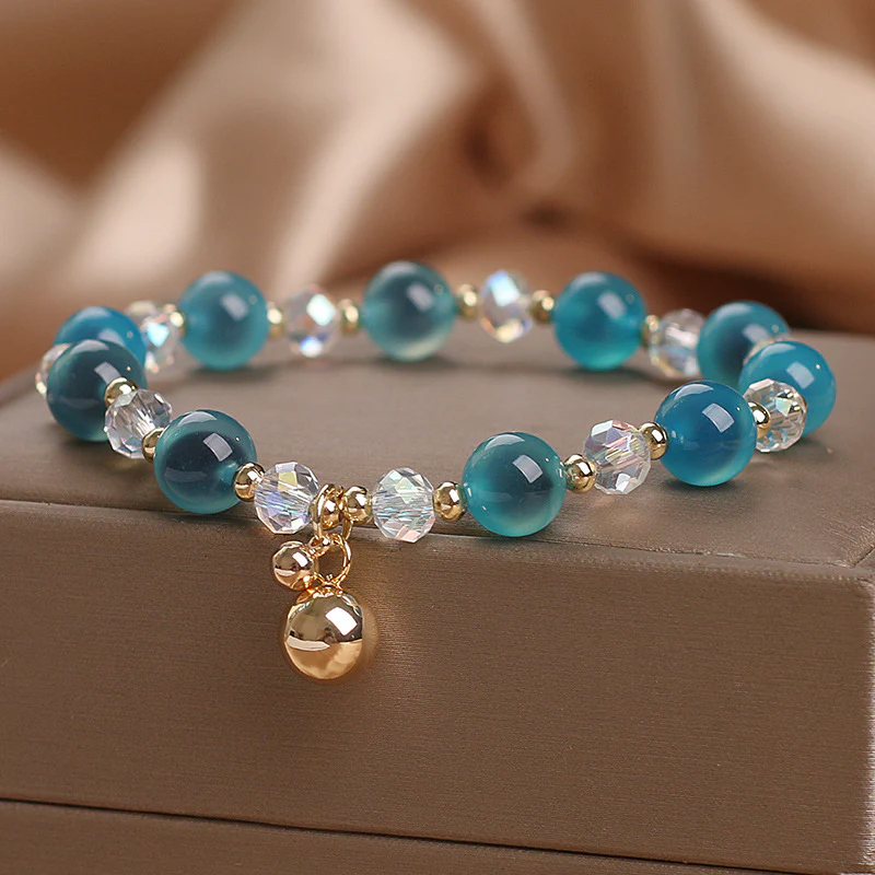 Buddha Stones Candy Agate Healing Harmony Bead Charm Bracelet