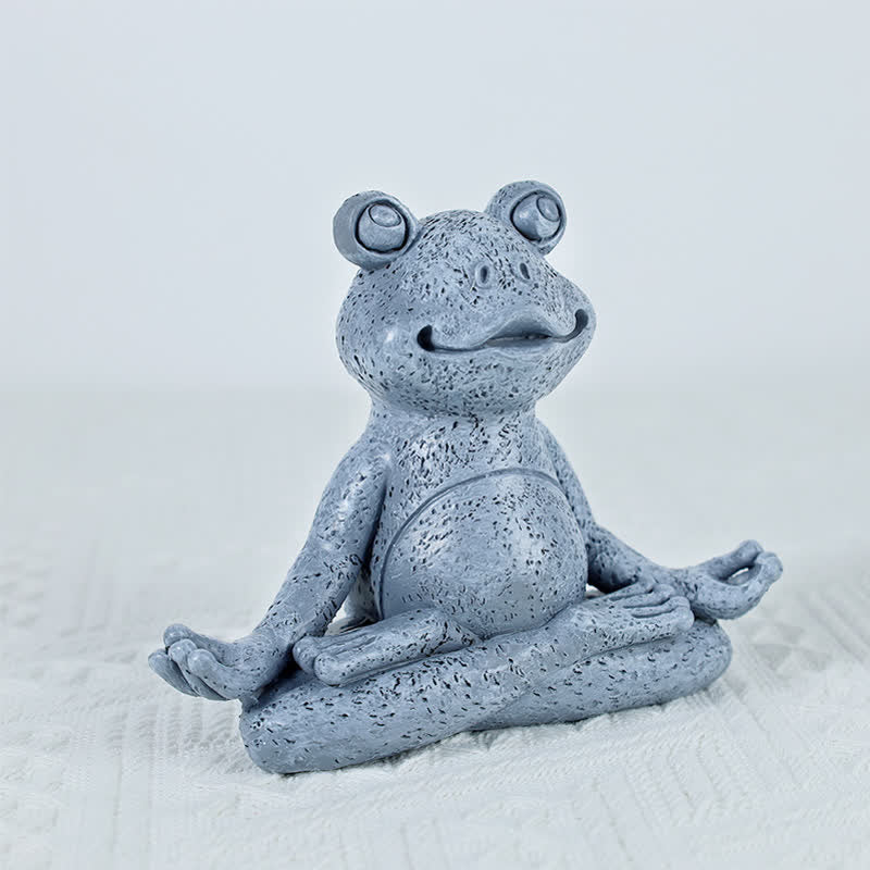 Buddha Stones Meditating Zen Dog Cat Frog Decoration