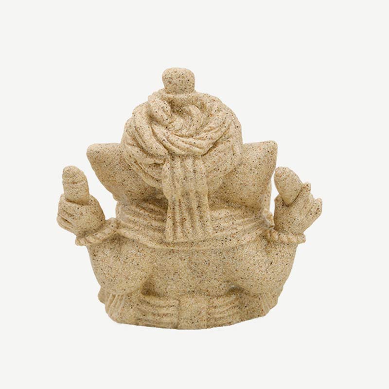 Buddha Stones Ganesh Ganpati Elephant Statue Blessing Protection Home Decoration