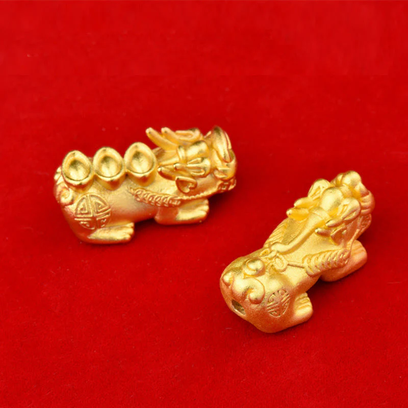 Buddha Stones Fengshui Copper Pixiu Rainbow Obsidian Beads Wealth Bracelet