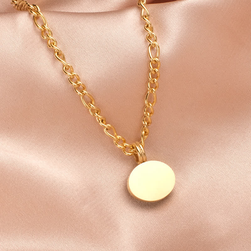 Buddha Stones Oval Turquoise Strength Titanium Steel Necklace Pendant