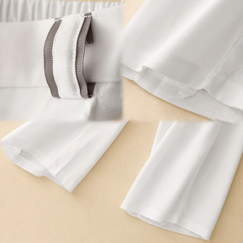 Buddha Stones Casual Straight Leg Design Women's Cotton Linen Pants With Pockets