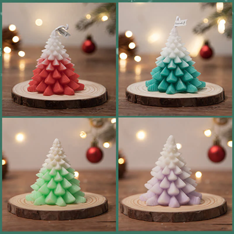 Christmas Tree Scented Soy Wax Candle Gift For Family Friends