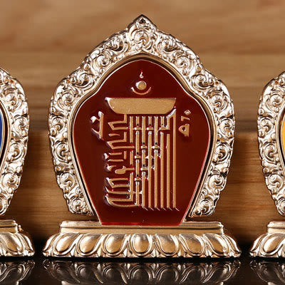 Buddha Stones Tibetan Om Mani Padme Hum Peace Phone Ring Bracket Universal Phone Holder Decorations