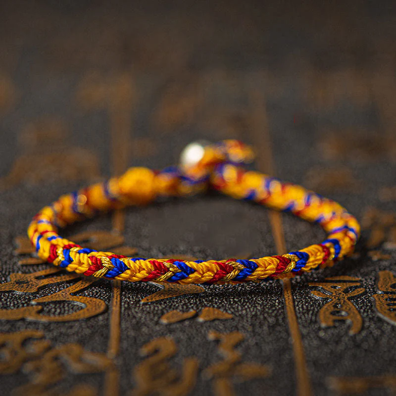 Buddha Stones May you be good fortune and success Lucky Multicolored Bracelet