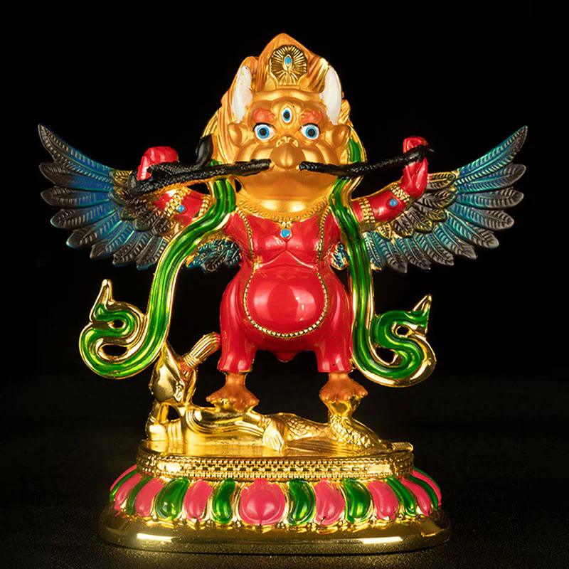 Buddha Stones Tibet Garuda Bird Alloy Keep Evil Spirits Away Home Decoration
