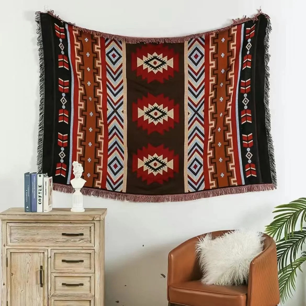 Buddha Stones Geometric Warm Comfortable Camping Home Office Bed Blanket