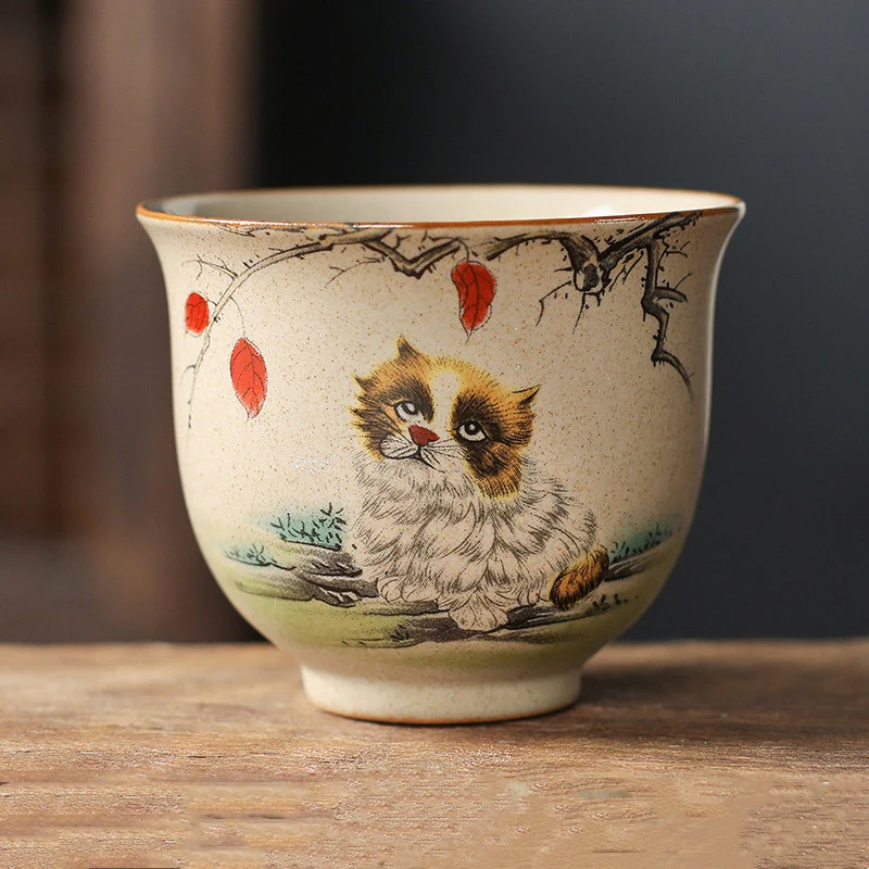 Buddha Stones 12 Chinese Zodiac Ceramic Teacup Kung Fu Tea Cup 130ml