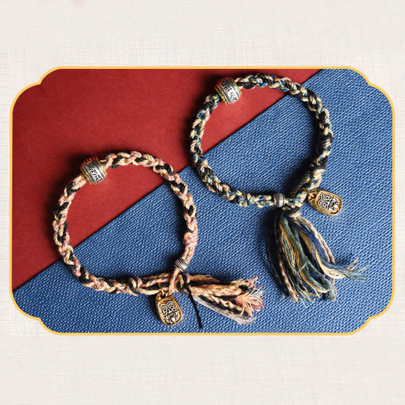 Buddha Stones Zakiram Goddess of Wealth Om Mani Padme Hum Peace Handmade Bracelet