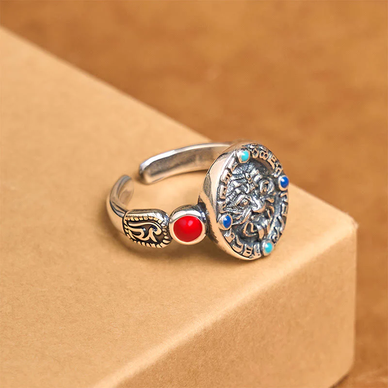 Buddha Stones Zakiram Copper Adjustable Wealth Open Ring