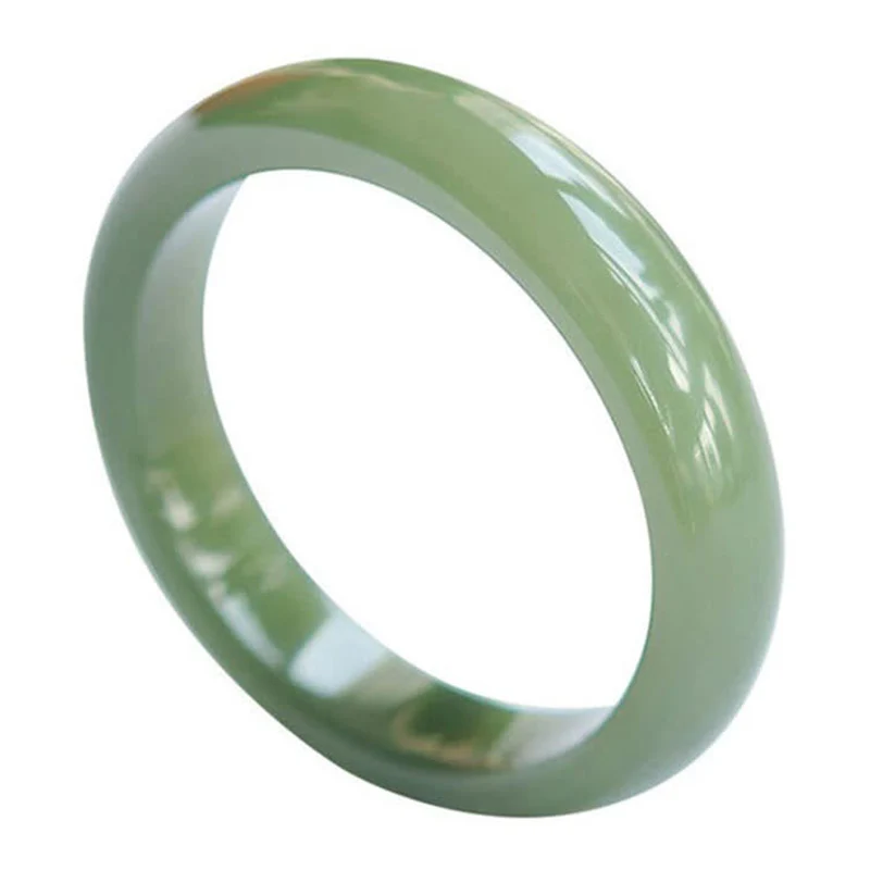 Buddha Stones Jade Abundance Blessing Bangle Bracelet
