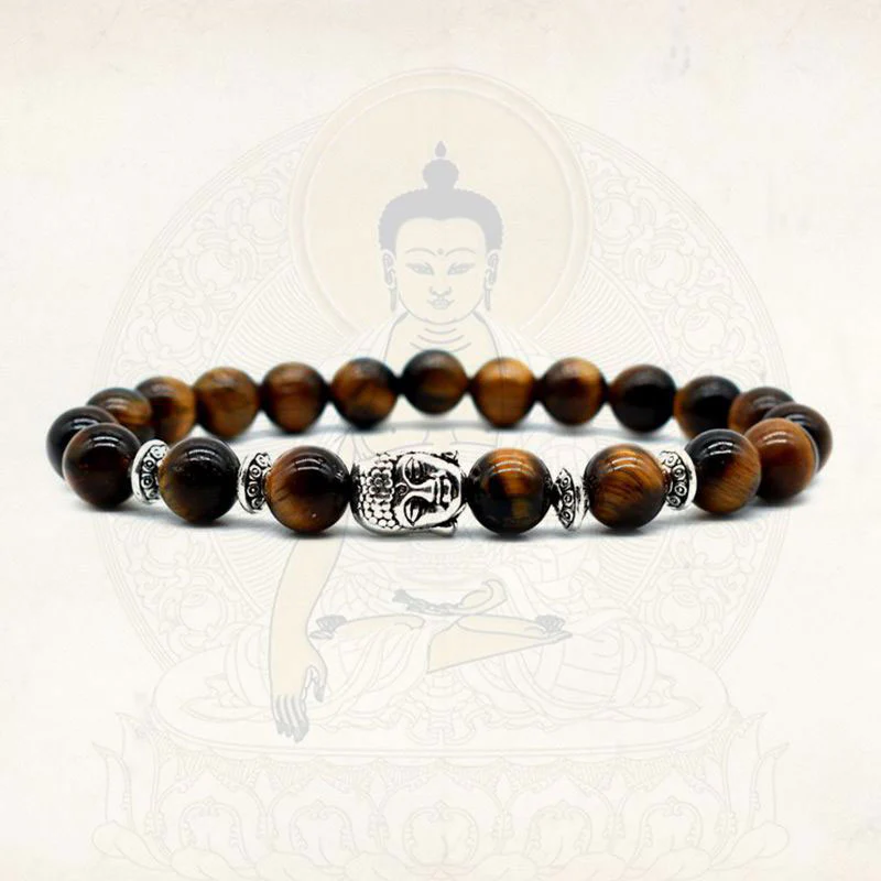 Buddha Stones Amethyst Love Healing Bracelet