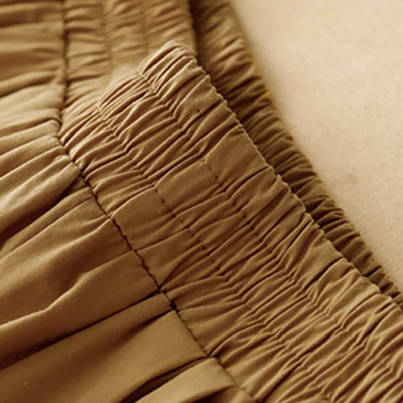 Buddha Stones 2pcs Women's Three-quarter Sleeve Shirt Harem Pants Meditation Clothing Set